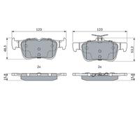 BOSCH 0 986 494 888 Brake pad set