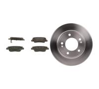 Bosch Brake Disc 0986479052 (BD1638) - Solid Rear 262mm 10mm Pair