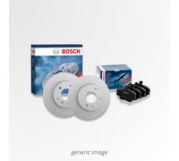 Bosch Rear Brake Solid Discs & Pads fits Nissan Juke 2010-2019 1.2 1.5 1.6