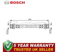 Bosch Rear Right Brake Hose Fits Suzuki Liana 2001-2007 Wagon R+ 1998-2000