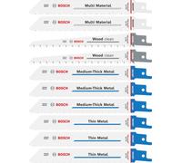 Bosch Variety Reciprocating Saw Blade Set, 10 pcs