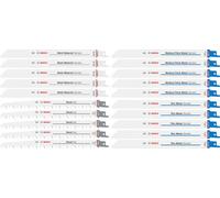 Bosch Variety Reciprocating Saw Blade Set, 20 pcs