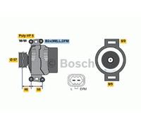 BOSCH REMAN ALTERNATOR - 0986046200