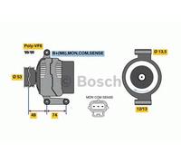 BOSCH REMAN ALTERNATOR - 0986049520