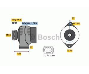 BOSCH REMAN ALTERNATOR - 0986080370