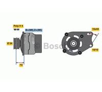 BOSCH REMAN ALTERNATOR - 0986080560