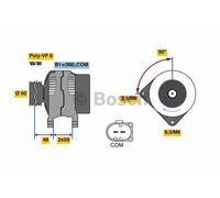 BOSCH REMAN ALTERNATOR - 0986081340