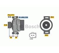 BOSCH REMAN ALTERNATOR - 0986081370