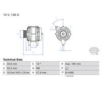 BOSCH 0 986 085 610 Alternator