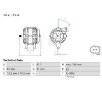 BOSCH 0 986 085 960 Alternator