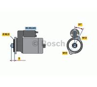 BOSCH REMAN STARTER - 0986021220
