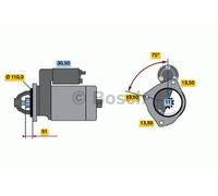 BOSCH REMAN STARTER (HGV) - 0986017980