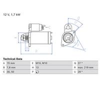 Starter Motor 0986026860 Bosch A6549061600 6549061600 Genuine Quality Guaranteed