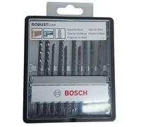 Bosch Robust Line 10 Piece Jigsaw Blade Set For Wood & Metal 2607010542