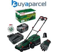 Bosch Rotak 18V-32 Cordless Lawnmower Lawn Mower 32cm 1 x 4.0Ah Battery + Gloves