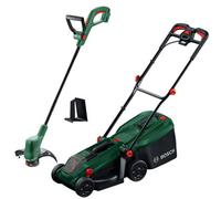 Bosch Rotak 18V-32 Cordless Lawnmower Lawn Mower 32Cm & Grass Trimmer Bare Unit