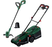 Bosch Rotak 18V-34 Cordless Lawnmower Lawn Mower 34Cm & Grass Trimmer Bare Unit