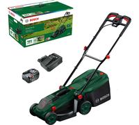 Bosch ROTAK 18V-34 P4A 18v Cordless Brushless Rotary Lawnmower 340mm 1 x 6ah Li-ion Battery Charger