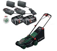 Bosch Rotak 18V2-38 Twin 18V 36V Cordless Lawnmower Mower 32Cm 2 X 2.5Ah Battery - Bosch Power For All