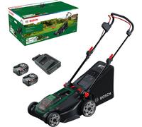 Bosch ROTAK 18V2-43 P4A 36v Cordless Brushless Rotary Lawnmower 430mm 2 x 4ah Li-ion Twin or Dual Battery Charger