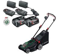 Bosch Rotak 18V2-43 Twin 18V 36V Cordless Lawnmower Mower 32Cm 2 X 2.5Ah Battery - Bosch Power For All