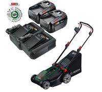 Bosch Rotak 18V2-43 Twin 18V 36V Cordless Lawnmower Mower 32Cm 2X 4Ah Battery - Bosch Power For All