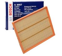 Bosch S3007 Car Air Filter - Separates Particles from the Air Intake - Moisture-resistant plus High Tensile Strength