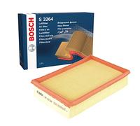 Bosch S3264 Car Air Filter - Separates Particles from the Air Intake - Moisture-resistant plus High Tensile Strength