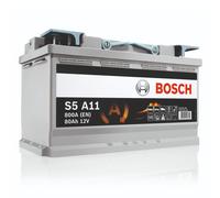 Bosch S5 A11 Car Battery 80 A/h - 800 A - 12 V, Type 115, AGM Lead-acid for