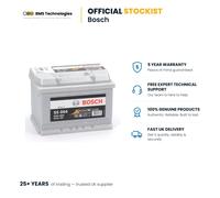 Bosch S5004 Car Battery 12V Sealed Calcium 5 Yr Warranty Type 075