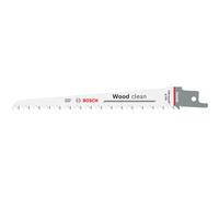 Bosch 100x Wood clean S644D Reciprocating Saw Blade | for Construction wood, Length 150 mm, Professional Accessory Reciprocating Saw