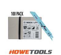 BOSCH S922BF (100 pack) (pkt of 100) Flexible for metal 150mm 14TPI