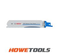 Bosch 25 x PRO Medium-Thick Metal S937BEF Precise Reciprocating Saw Blades (for Pipes and Profiles Made of Metal, Non-Ferrous Metals, Length 150 mm, Professional Accessories Reciprocating Saw)