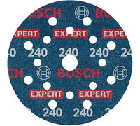 Bosch 50x EXPERT O780 Foil Sanding Disc, 125 mm (for Hardwood, Paint on wood, Ø 125 mm, Grit 240, Professional Accessory Random Orbital Sander)