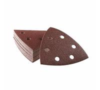 BOSCH SDTR082C 25 pc. 3-3/4 in. 80 Grit Detail Sanding Sheets for Wood, Red