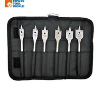 Bosch Self Cut Flat Wood Drill Bit Wrap 6 Pc Set 2608587793