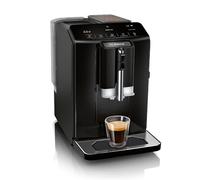 Bosch Serie 2 TIG20119, Bean to Cup Coffee Machine, VeroCafe, with in-cup milk frother, removable water tank, easy select panel with 5 Beverage Options, Piano Black