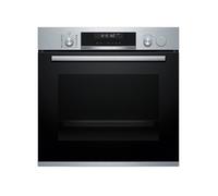Bosch Serie 6 Hrs538Bs6B Built-In Single Oven - Steel & Black Stainless Steel Effect