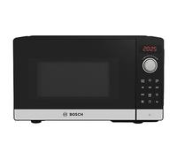Bosch Series 2 FEL023MS2B Freestanding Microwave, Stainless Steel | 20L, 800W, 5 power levels, 1000W quartz grill, electronic control, automatic programmes, 270mm turntable