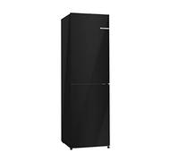 Bosch Series 2 KGN27NBEAG Fridge Freezer, NoFrost, MultiAirflow, Black | 183x55 fridge freezer, vegetable drawer, LED light, bottle rack, 4 freezer drawers Integrated vertical handles, 50/50 split
