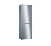 Bosch Serie 2 KGN34NLEAG fridge-freezer Freestanding 300 L E Grey, Stainless steel