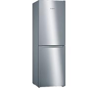 Bosch Serie 2 KGN34NLEAG fridge-freezer Freestanding 300 L E Grey, Stainless steel
