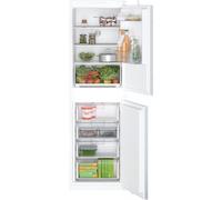 Bosch Series 2 KIN85NSE0G 177cm 50/50 Integrated Fridge Freezer with Sliding Door Hinge - White - E Rated, White