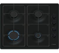 Bosch Series 2 PBP6B6K60 58cm Gas Hob - Black, Black