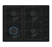 Bosch, Series 2, PBP6B6K60, 60cm Gas Hob with 4 burners, 2 Cast iron f