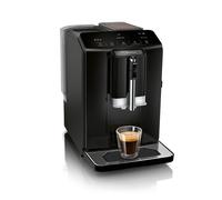 Bosch Serie 2 TIG20119, Bean to Cup Coffee Machine, VeroCafe, with in-cup milk frother, removable water tank, easy select panel with 5 Beverage Options, Piano Black