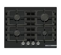 Bosch Serie 4 PNP6B6K40 hob Black Built-in 59 cm Gas 4 zone(s)