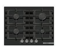 Bosch Series 4 60cm 4 Burner Gas on Glass Gas Hob - Black PNP6B6K40