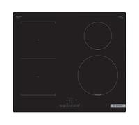 Bosch Series 4 PWP611BB5B Induction Hob with TouchSelect, CombiZone, PowerBoost and Timer Switch Off, Integrated, Black, 60cm wide