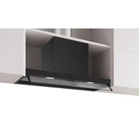 Bosch Series 4 DBB85CC60B - Matt Black 80cm Integrated Extractor Hood - Clear Glass